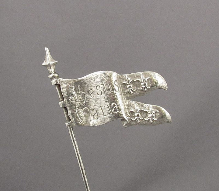 Silver Figure of Joan of Arc on Horseback - JH Tee Antiques