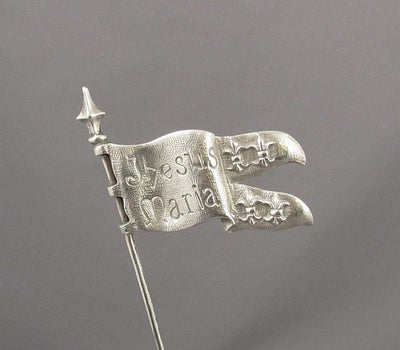 Silver Figure of Joan of Arc on Horseback - JH Tee Antiques