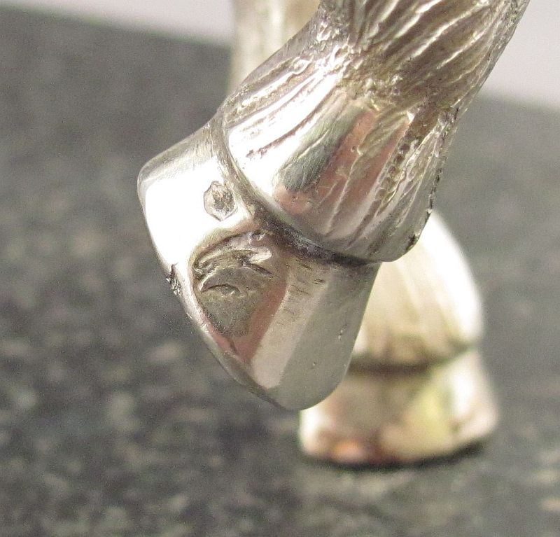Silver Figure of Joan of Arc on Horseback - JH Tee Antiques