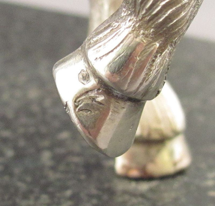 Silver Figure of Joan of Arc on Horseback - JH Tee Antiques