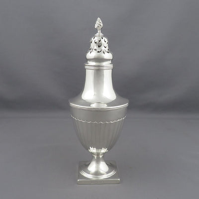 George III Sterling Silver Sugar Caster - JH Tee Antiques