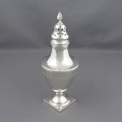 George III Sterling Silver Sugar Caster - JH Tee Antiques