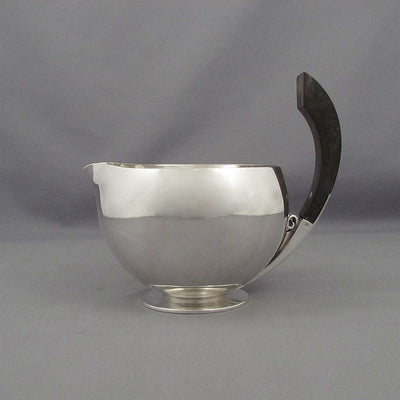Art Deco Sterling Silver Sauce Boat - JH Tee Antiques