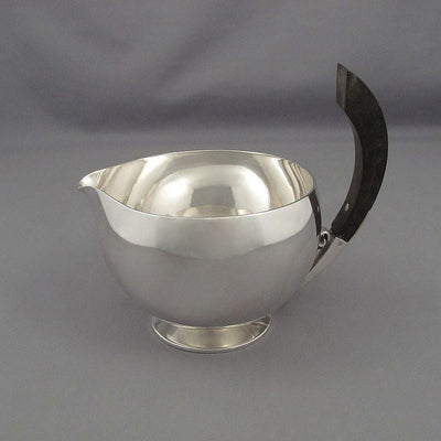 Art Deco Sterling Silver Sauce Boat - JH Tee Antiques