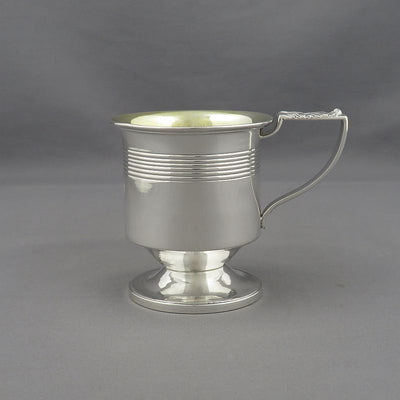 Georgian Sterling Silver Christening Mug - JH Tee Antiques