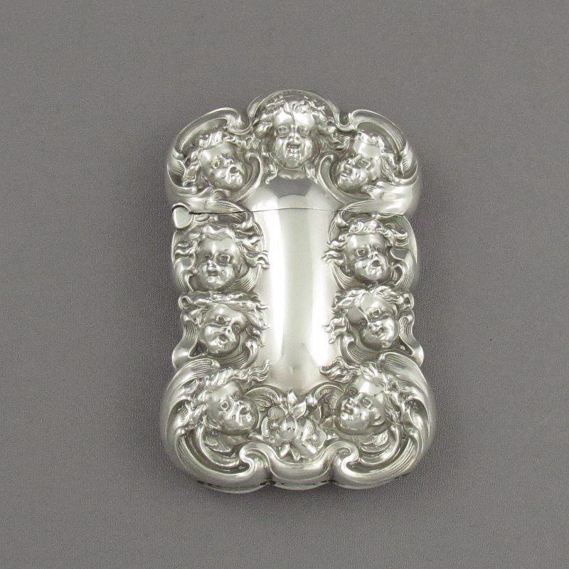 Antique Sterling Silver Vesta Case - JH Tee Antiques