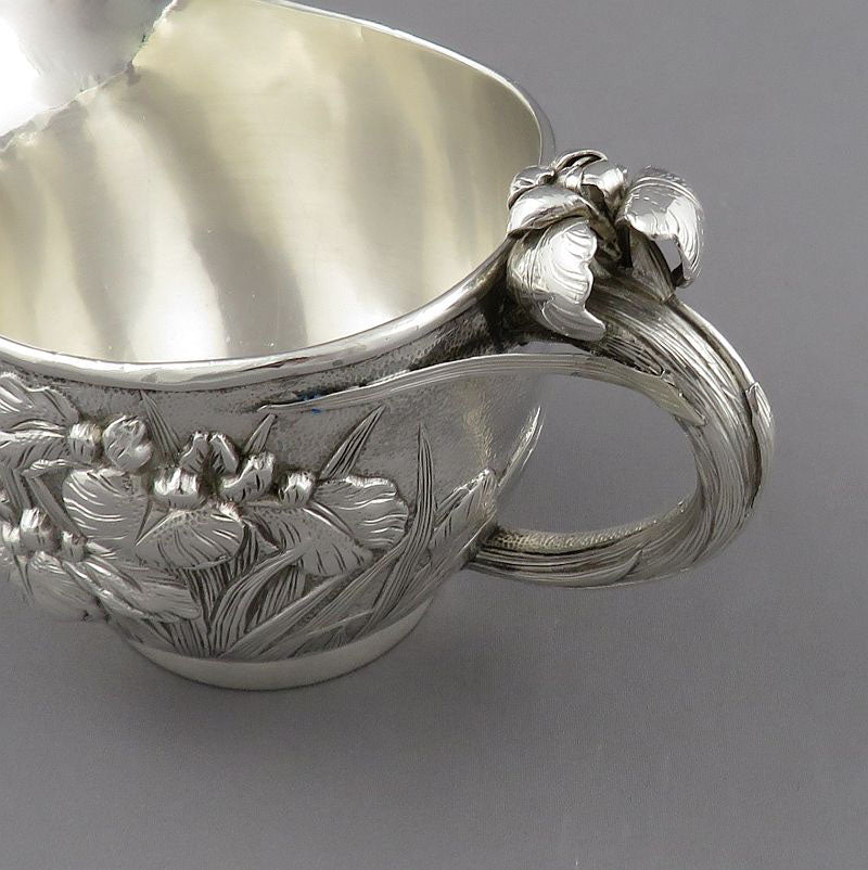 Japanese Meiji Silver Cream Jug - JH Tee Antiques