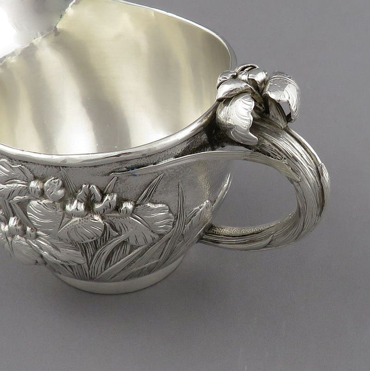 Japanese Meiji Silver Cream Jug - JH Tee Antiques