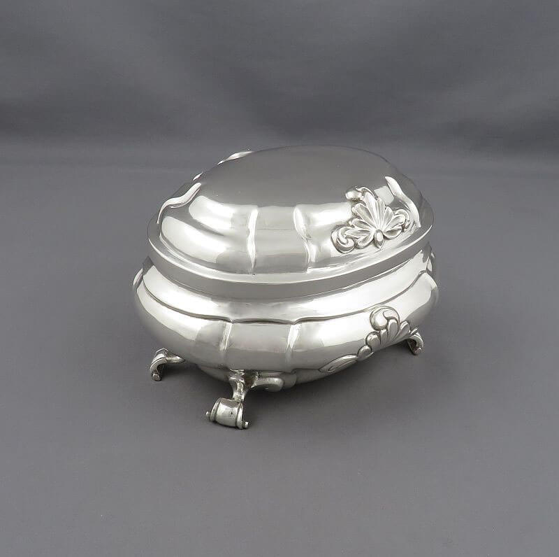 German Silver Sugar Box - JH Tee Antiques