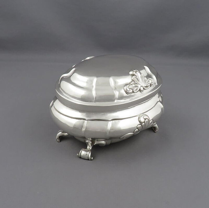 German Silver Sugar Box - JH Tee Antiques