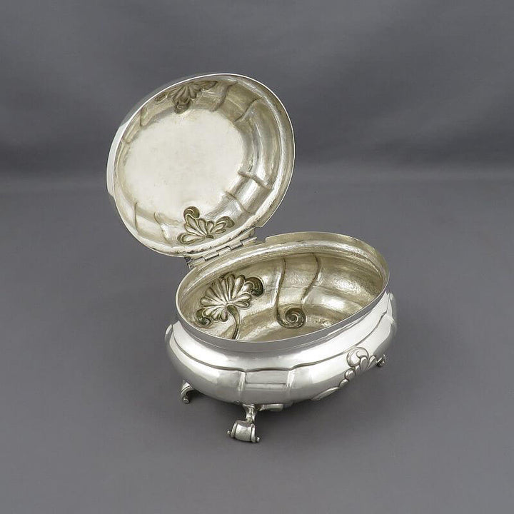 German Silver Sugar Box - JH Tee Antiques