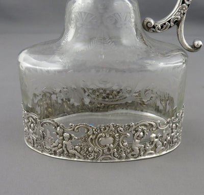 German Silver Figural Liqueur Jug - JH Tee Antiques