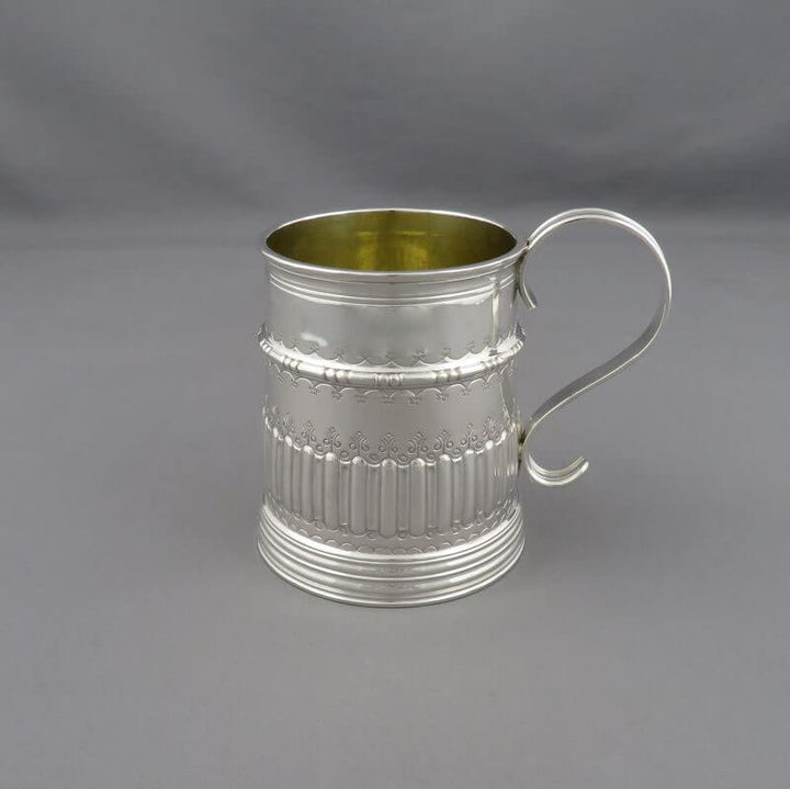George V Sterling Silver Mug - JH Tee Antiques
