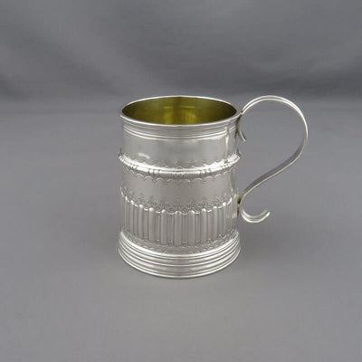 George V Sterling Silver Mug - JH Tee Antiques