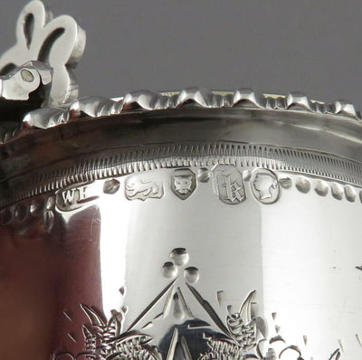 Victorian Silver Mustard Pot - JH Tee Antiques