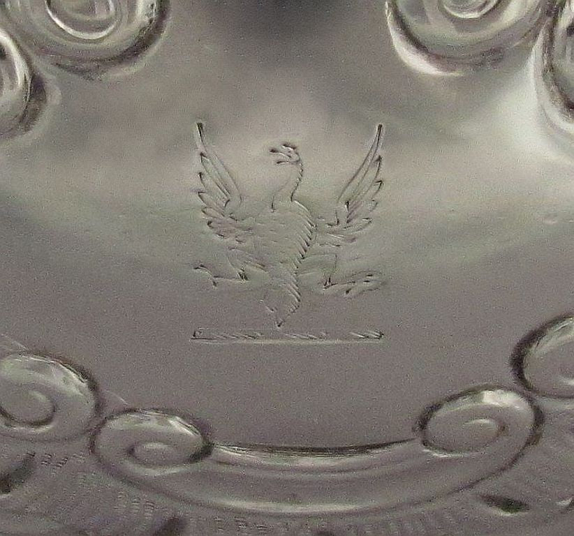 George IV Irish Silver Cream &amp; Sugar - JH Tee Antiques