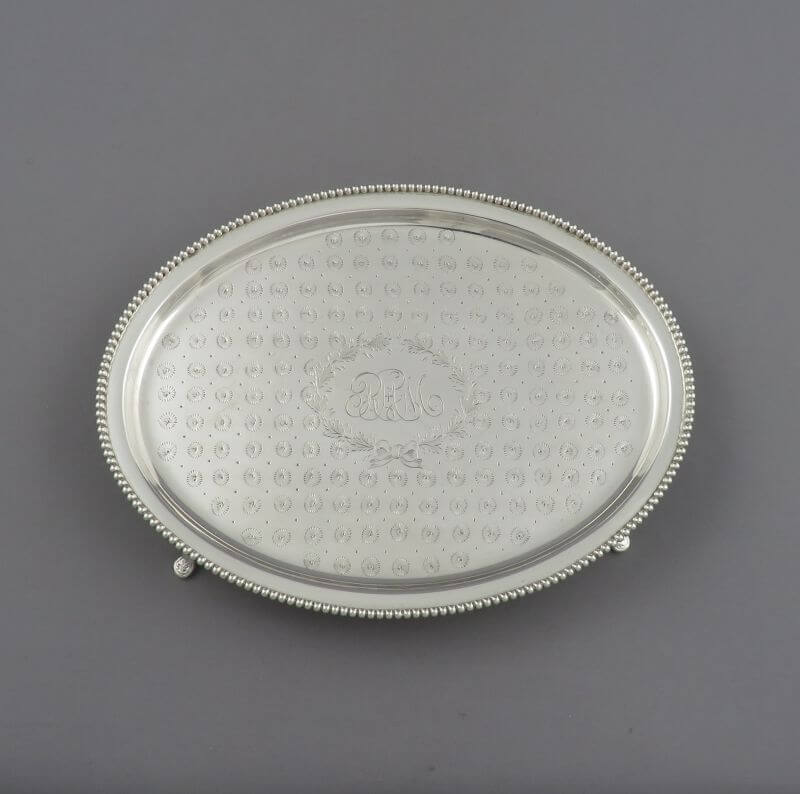 American Silver Teapot Stand - JH Tee Antiques