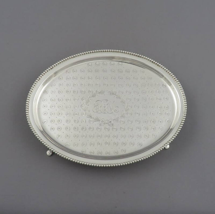 American Silver Teapot Stand - JH Tee Antiques
