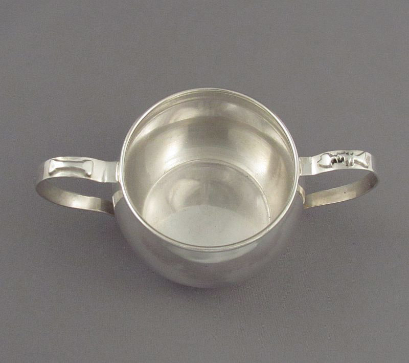 Handmade Sterling Silver Christening Set - JH Tee Antiques