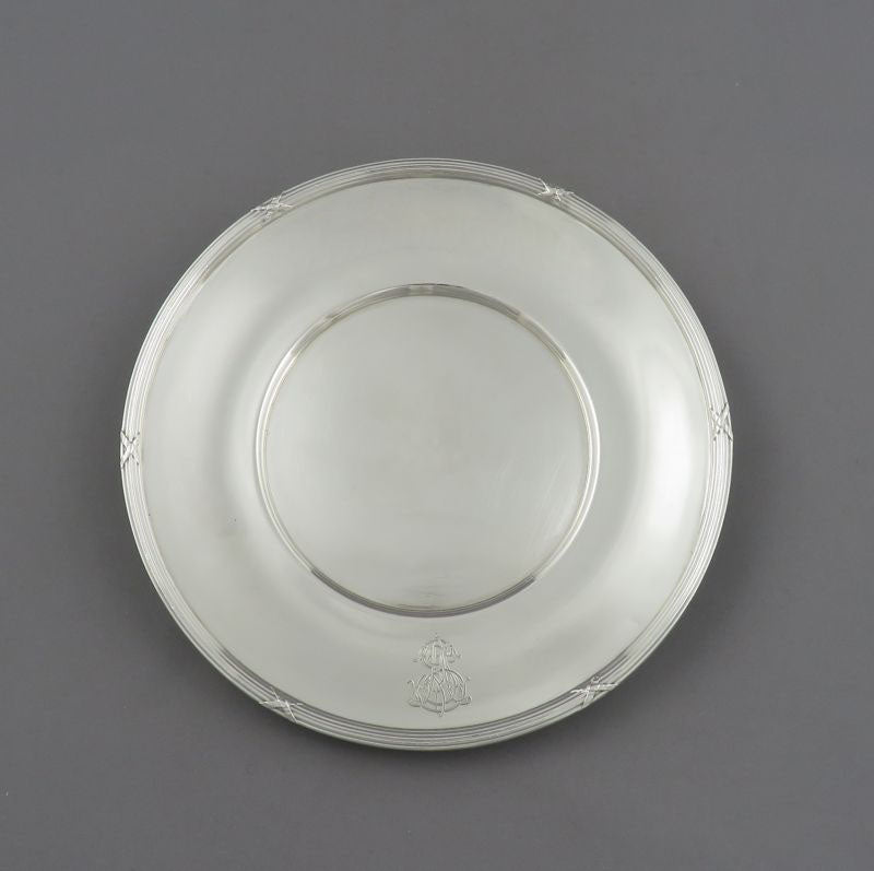 Odiot Sterling Silver Coaster - JH Tee Antiques
