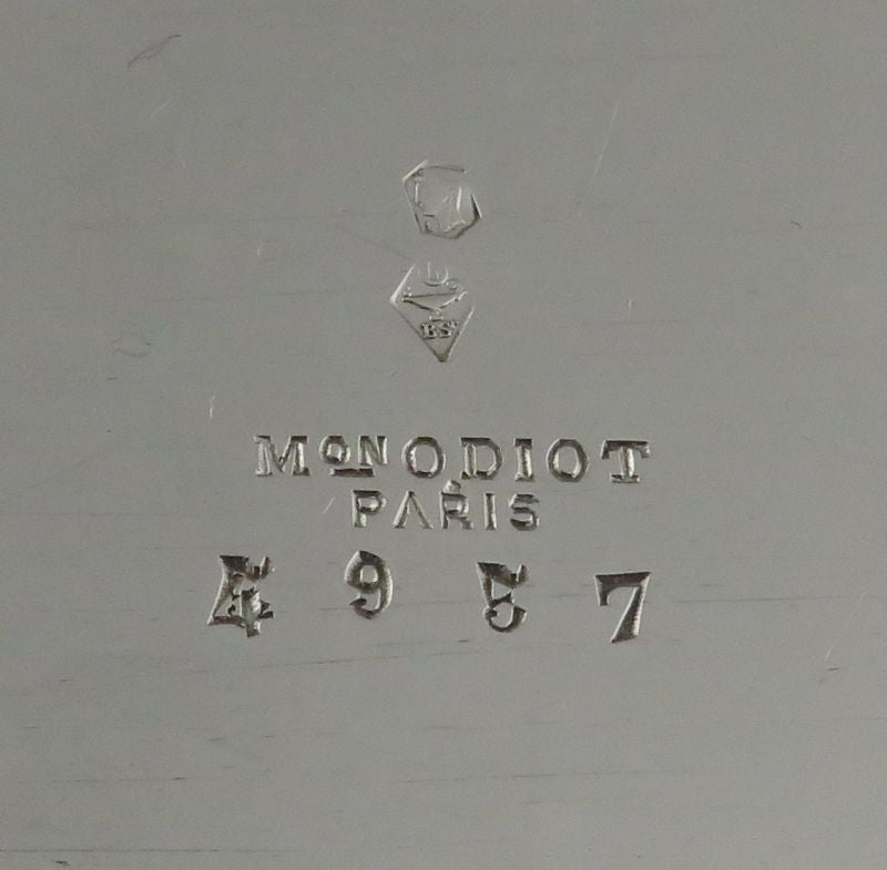 Odiot Sterling Silver Side Plate - JH Tee Antiques
