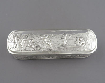 Figural Sterling Silver Jewellery Box - JH Tee Antiques