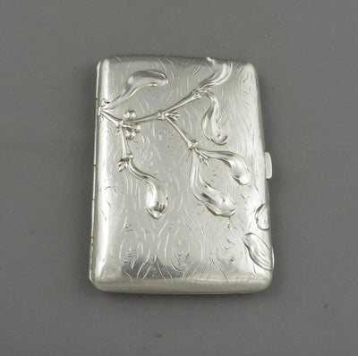 Continental Silver Cigarette Case - JH Tee Antiques