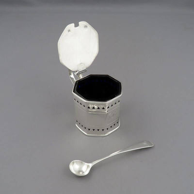 George III Sterling Silver Mustard Pot - JH Tee Antiques