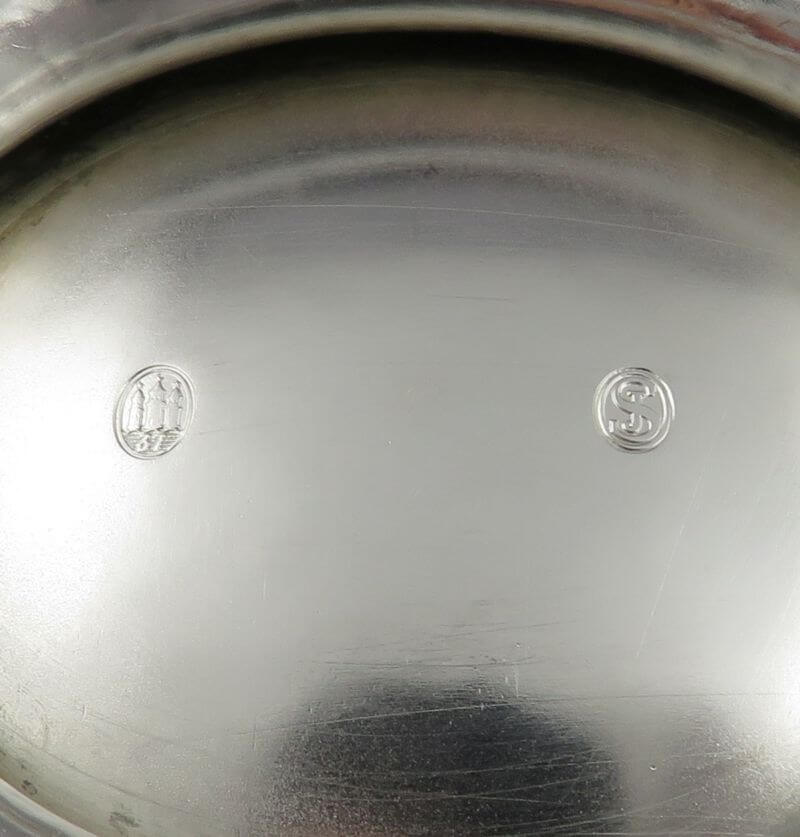 Danish Silver Gravy Boat - JH Tee Antiques