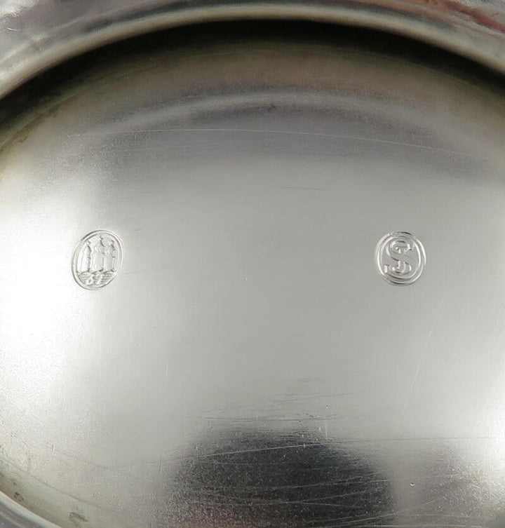 Danish Silver Gravy Boat - JH Tee Antiques