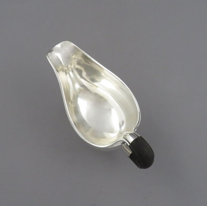 Danish Silver Gravy Boat - JH Tee Antiques