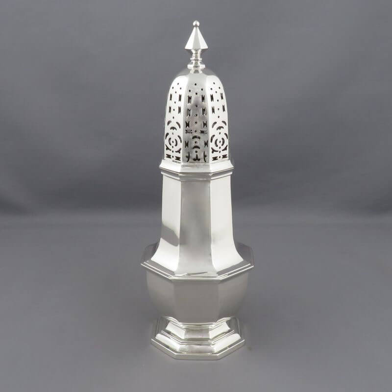 Victorian Silver Sterling Sugar Caster - JH Tee Antiques
