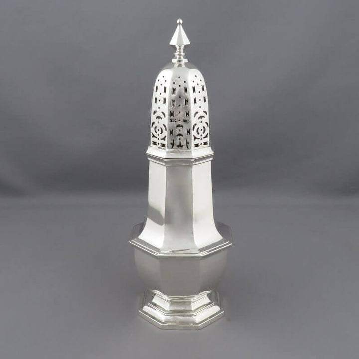 Victorian Silver Sterling Sugar Caster - JH Tee Antiques