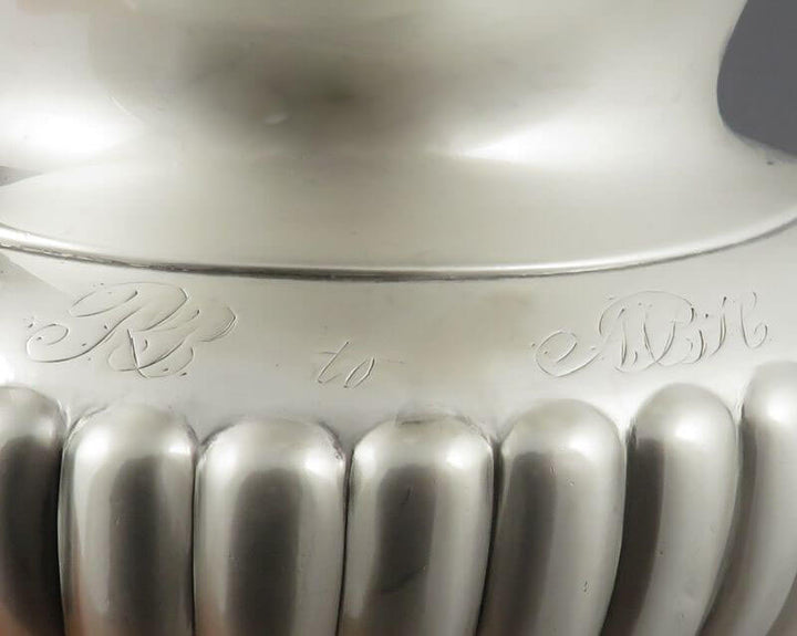 Antique Dutch Sterling Silver Cream Jug - JH Tee Antiques