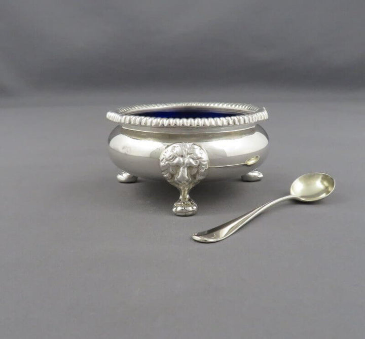 Pair of Birks Sterling Silver Salts - JH Tee Antiques