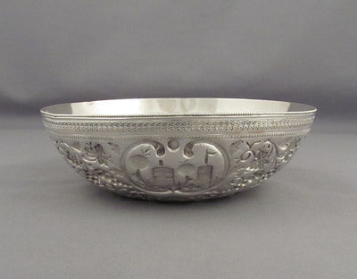 Turkish Ottoman Silver Bowl - JH Tee Antiques