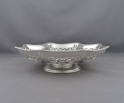 English Sterling Silver Comport - JH Tee Antiques