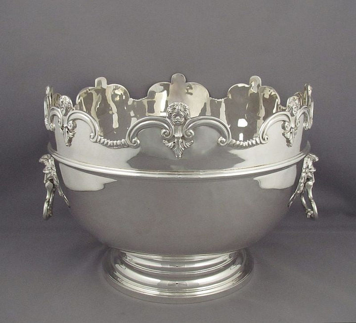 Set of 3 Silver Monteith Bowls - JH Tee Antiques