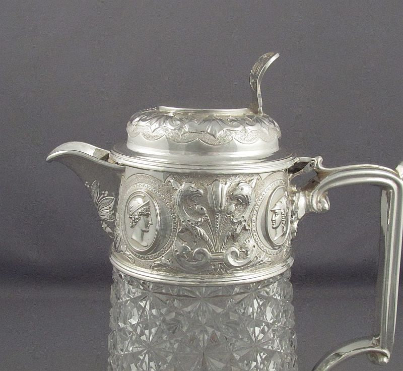 Victorian Silver Claret Jug - JH Tee Antiques