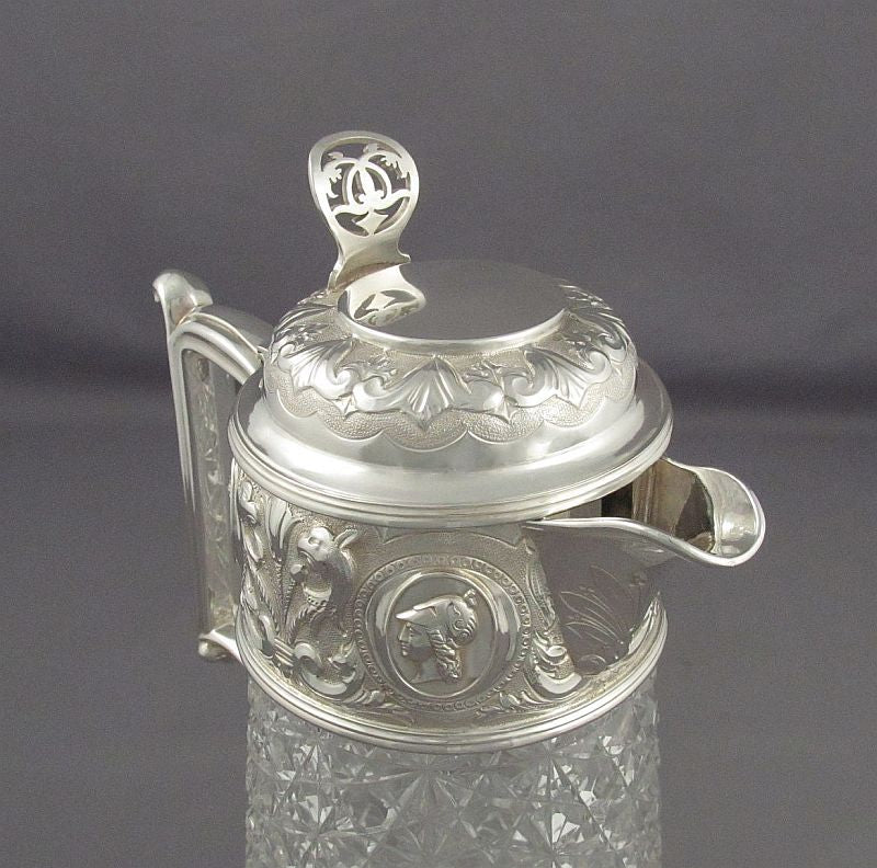 Victorian Silver Claret Jug - JH Tee Antiques