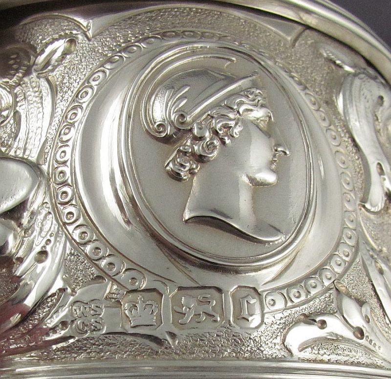 Victorian Silver Claret Jug - JH Tee Antiques