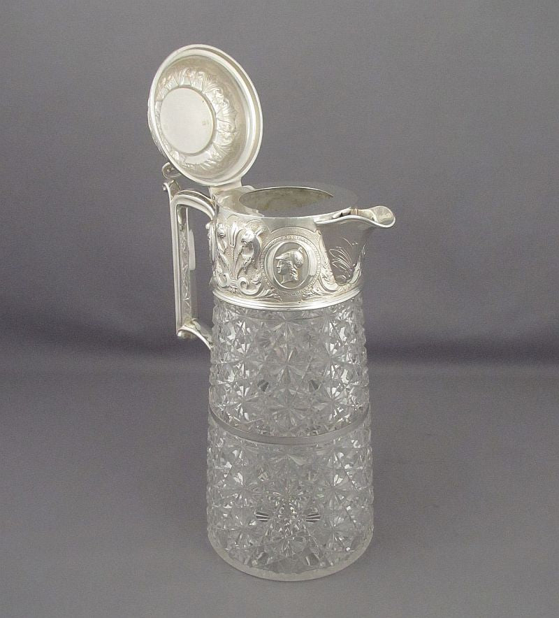 Victorian Silver Claret Jug - JH Tee Antiques