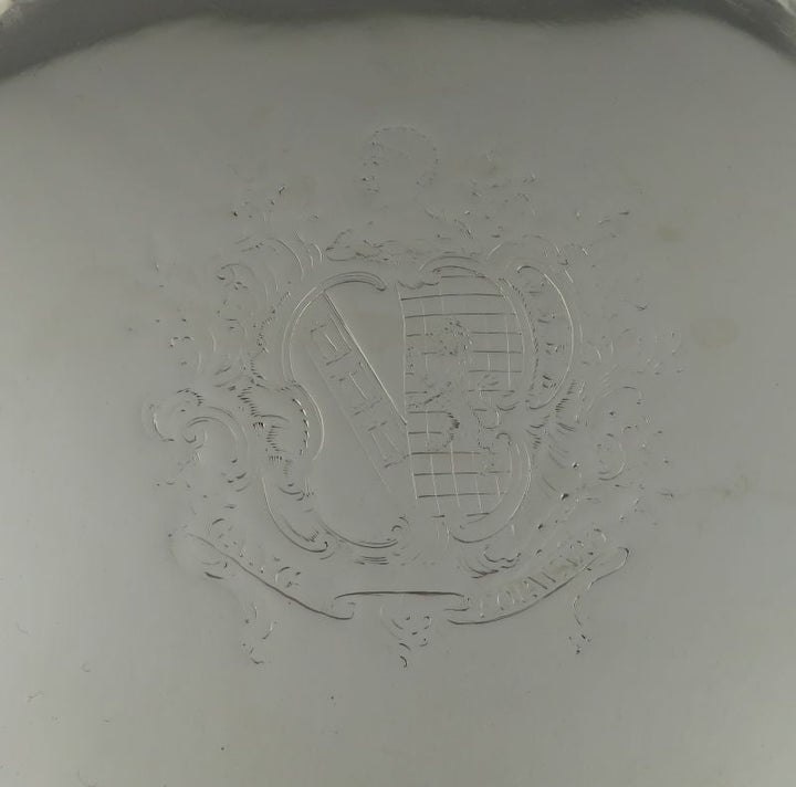 George II Sterling Silver Waiter - JH Tee Antiques