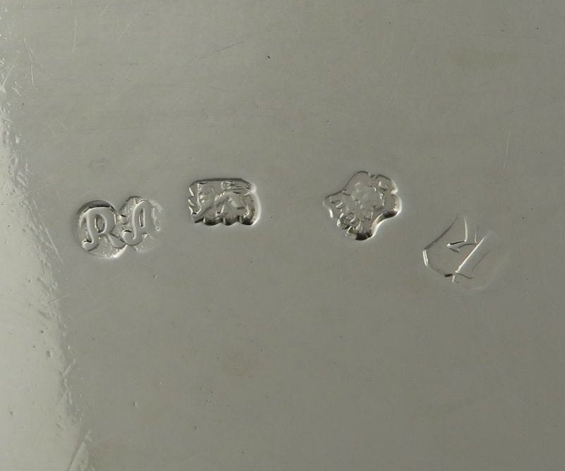 George II Sterling Silver Waiter - JH Tee Antiques