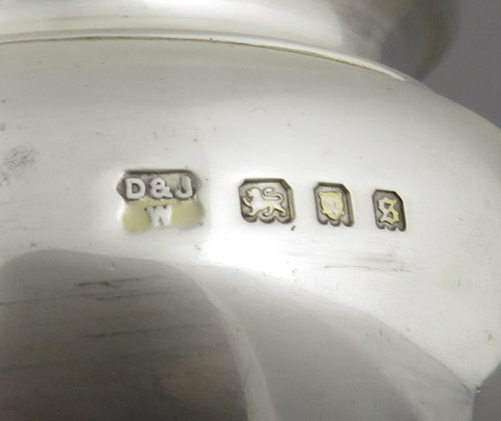 Set of Four English Silver Pepper Shakers - JH Tee Antiques