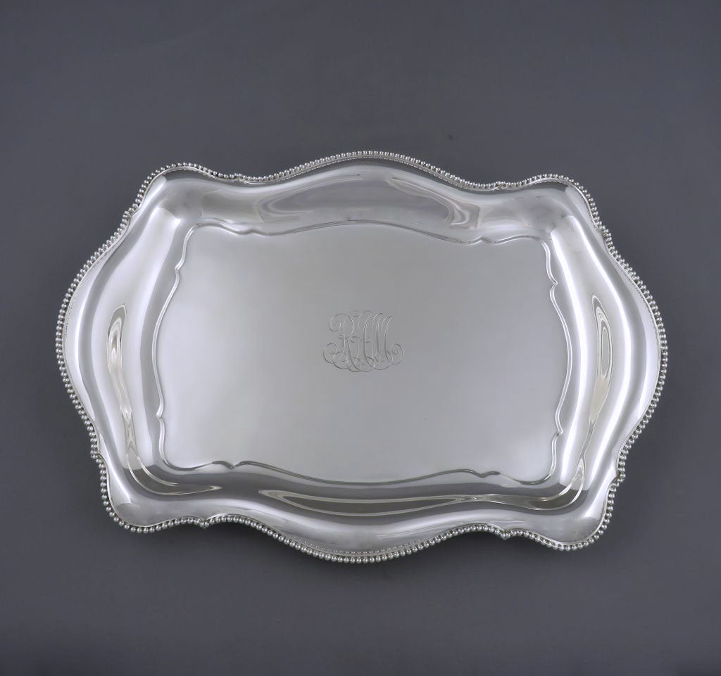 Tiffany Sterling Silver Serving Tray - JH Tee Antiques