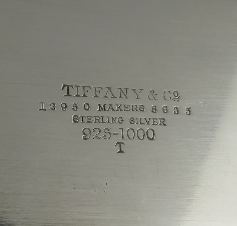 Tiffany Sterling Silver Serving Tray - JH Tee Antiques