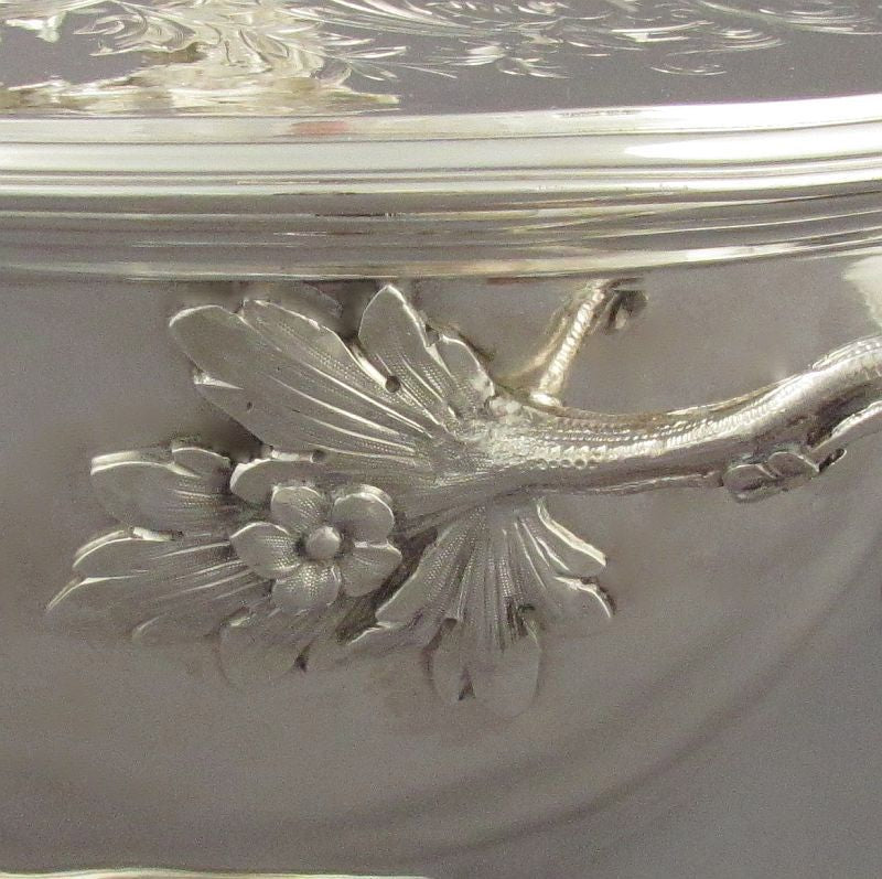 French Sterling Silver Soup Tureen - JH Tee Antiques