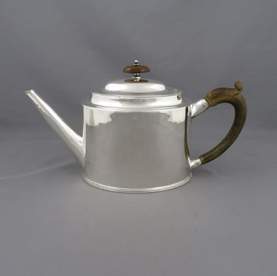 Hester Bateman Silver Teapot - JH Tee Antiques