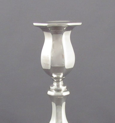 Italian Sterling Silver Candlesticks - JH Tee Antiques